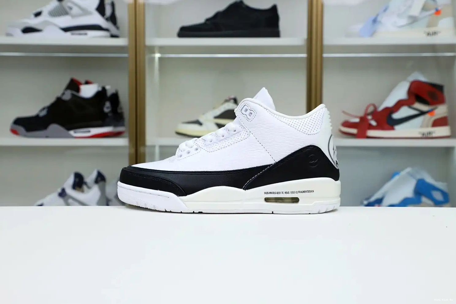 JORDAN SP 'WHITE' Kimikick X DESIGN RETRO FRAGMENT AIR 3 0718